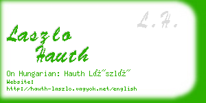 laszlo hauth business card